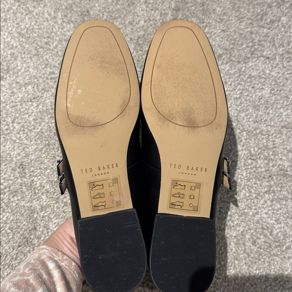 Ted Baker Black Mary Jane Flats - Picture 4 of 5